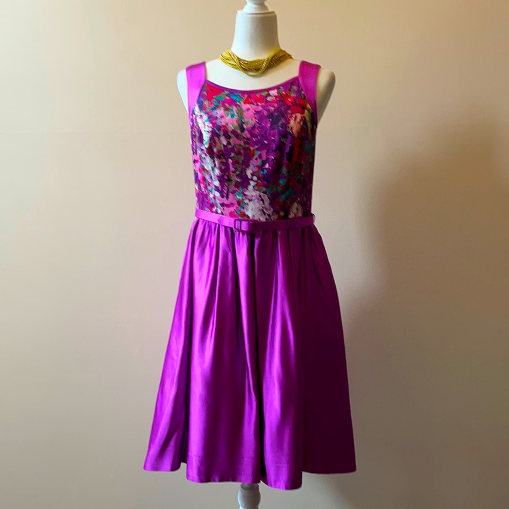 Purple midi dress by THeIA